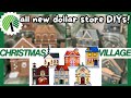 Update Dollar Tree Christmas Villages With Paint 2 Different Ways