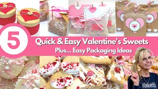 5 Easy Valentines Treats Using Sugar Cookie Dough/Plus Packaging Ideas.
