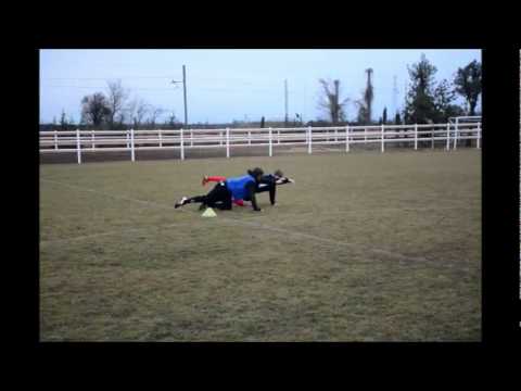 Die TaF U19 im Trainingslager in Villafranca di Verona: Trainingseinheit am Montagnachmittag