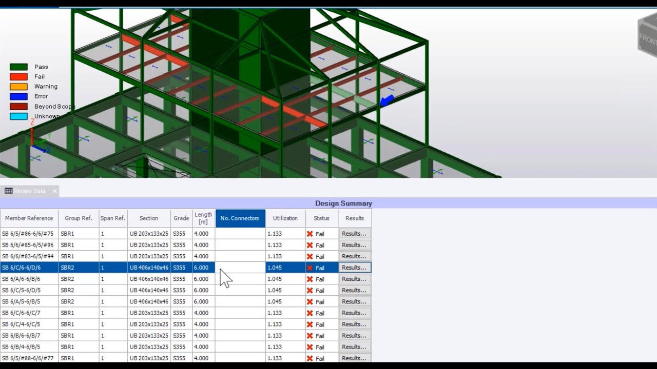 Enhanced Tabular Data  with Tekla Structural Designer