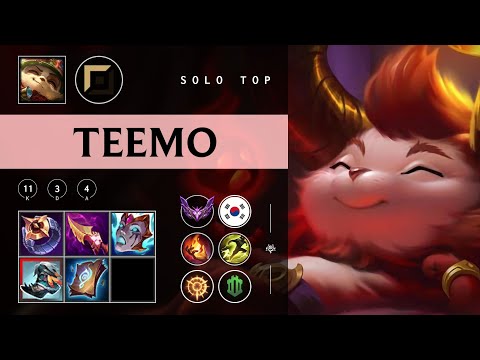 Teemo Top vs Gnar - KR Master Patch 25.24