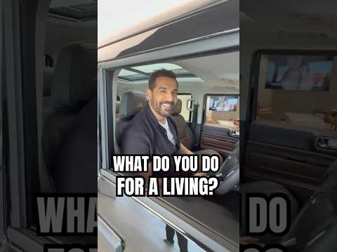 John Abraham welcomes the Mahindra Thar Roxx to his garage! #PowerDrift #TharROXX #JohnAbraham