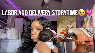 my labor and delivery storytime || meet my babygirl , induced at 40 weeks , teen mom at 17
