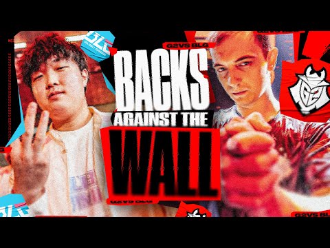 DRAMATIC PAUSE AND BACKS AGAINST THE WALL - G2 VS BLG - CAEDREL