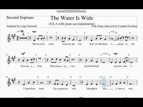 The Water is Wide Second Soprano
