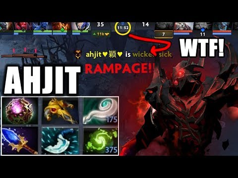 Ahjit -Shadow Fiend  Wtf! 11 min Rampage Insane Dota2