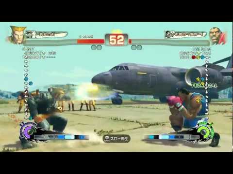 SSF 4 AE(2012) vc2 Janet(Boxer) VS rinbo7(Guile)-6
