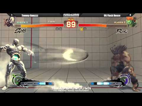 Tommy Gunz vs UG Flash House - Super Street Fighter IV AE 2012 (Texas Showdown)