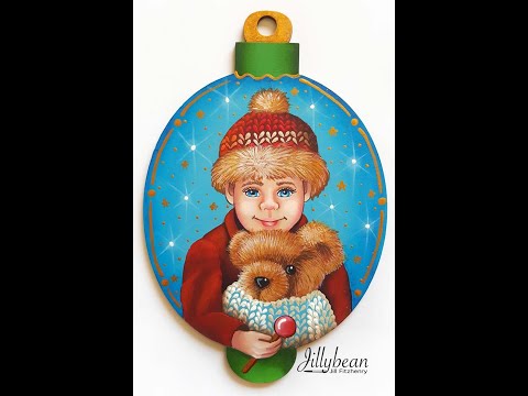 Acrylic Painting Tutorial - A Boy and His Bear - 1 of 2, with Jillybean Fitzhenry