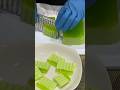 Easy Pandan coconut jelly/two-layer coconut jelly -No oven dessert!#shortsfeed #shorts #