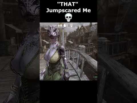 "THAT" Jumpscared Me 💀 #skyrim #skyrimanniversary #elderscrolls #shorts