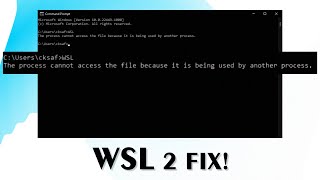 How to fix WSL 2 can't access the file issue