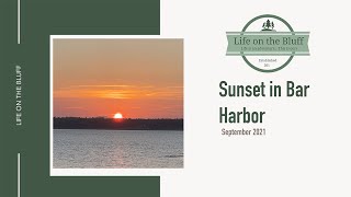 Sunset in Bar Harbor