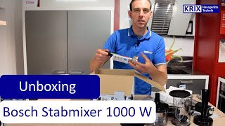 Unboxing Bosch Stabmixer Ergo Mixx Style