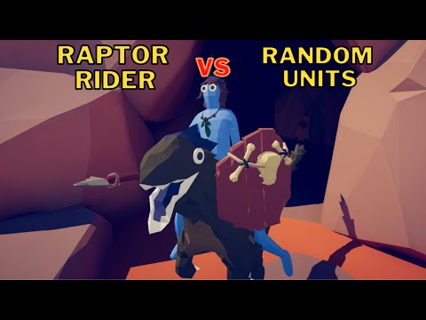 🏹RAPTOR RİDER vs RANDOM UNITS - Totally Accurate Battle Simulator🗡