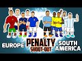 ️Penalty Shoot Out Europe Vs South America ️ Feat Ronaldo Messi Neymar Mbappe More Penalties
