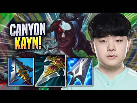 CANYON IS A MONSTER WITH KAYN! - DK Canyon Plays Kayn JUNGLE vs Taliyah! | Season 2022