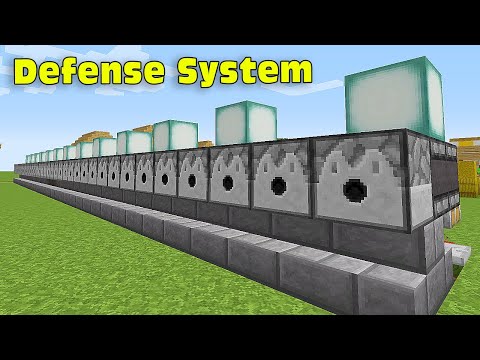 Minecraft: Redstone Defense System Build Hack (Tutorial)