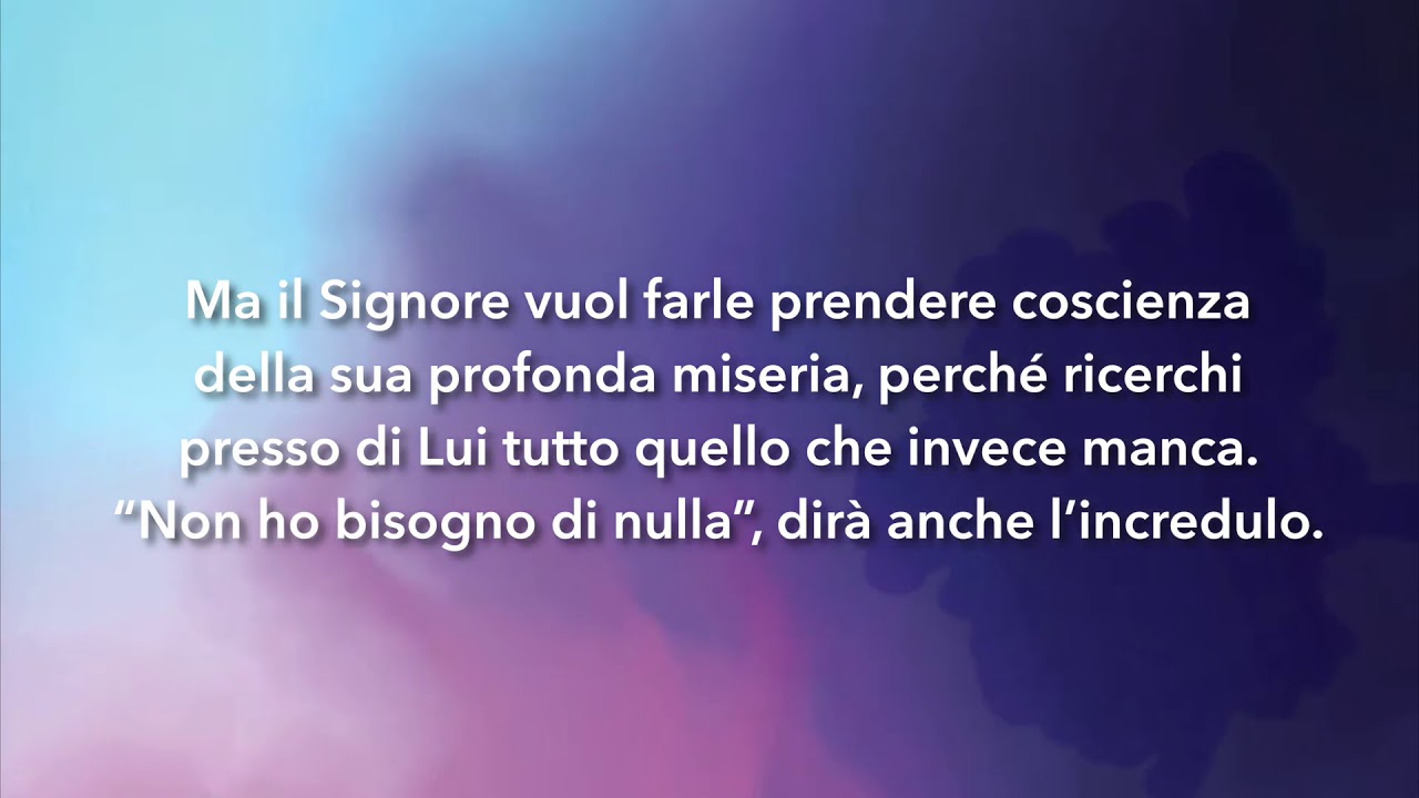 Meditazione Calendario"Parole di Vita" del 18 novembre 2019