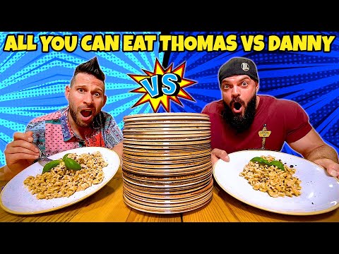 ALL YOU CAN EAT di PASTA TONNO E PHILADELPHIA - THOMAS HUNGRY VS @DANNY_LAZZARIN