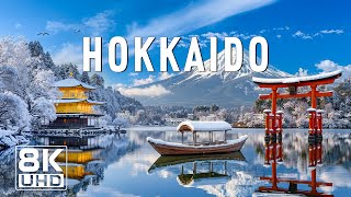 Hokkaido Winter 8K ❄️ Snowy Landscapes, Frozen Lakes, and Japan’s Northern Magic