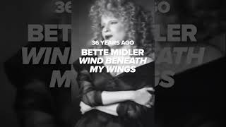 Bette Midler with the number 1 song 36 years ago today #bettemidler #windbeneathmywings