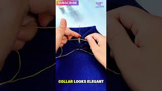 Shirt Collar Too High Try This Easy DIY Sewing Hack. #fashiontips #sewingtips #lifehacktips #crochet