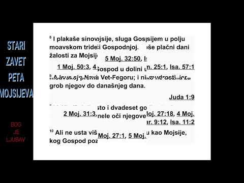 PETA KNJIGA MOJSIJEVA TRIDESETČETVRTA GLAVA