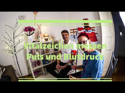 Vitalzeichenkontrolle Pflege - Puls und Blutdruck messen