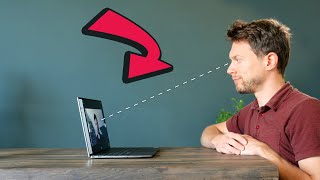 Weird webcam mod that enables eye-contact conversation