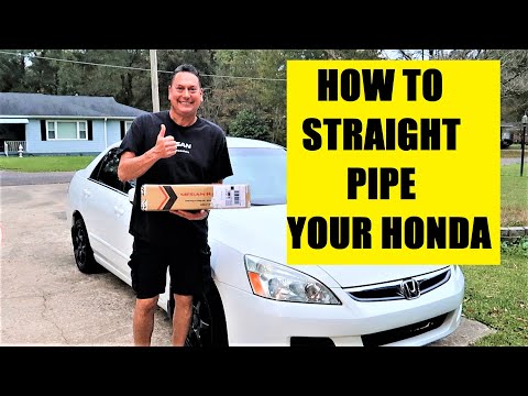 How to install a test pipe on your 7th Gen Honda Accord #hondaaccord #straightpipehonda