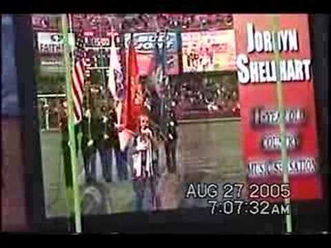 11-year-old Jordyn Shellhart SF 49'ers National Anthem '05