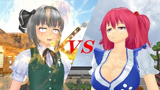 将棋　研究その６　端角中飛車ｖｓ三間飛車　東方ＭＭＤ紙芝居＋ゆっくり実況