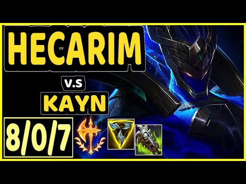 ONFLEEK (HECARIM) vs KAYN - 8/0/7 KDA JUNGLE CHALLENGER GAMEPLAY - KR