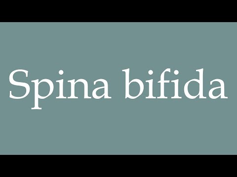 How to Pronounce ''Spina bifida'' Correctly in French
