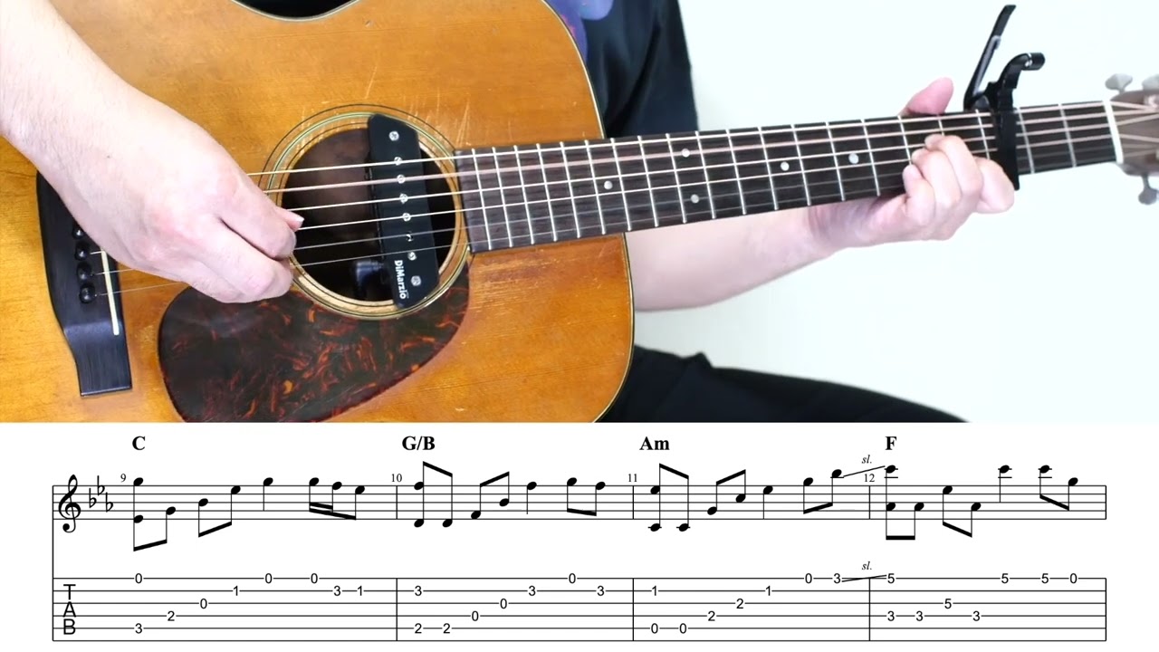 【TAB】カントリーロード / 初心者向けソロギターアレンジ