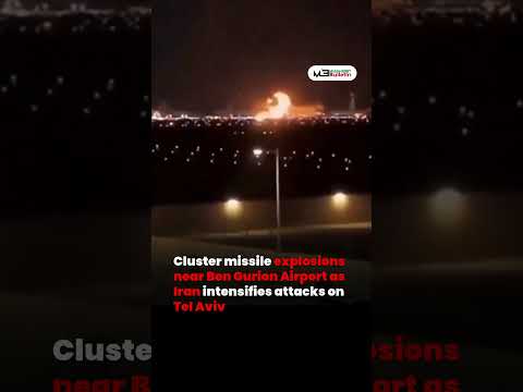 Iran Missiles Hit Tel Aviv, Explosions Near Airport
