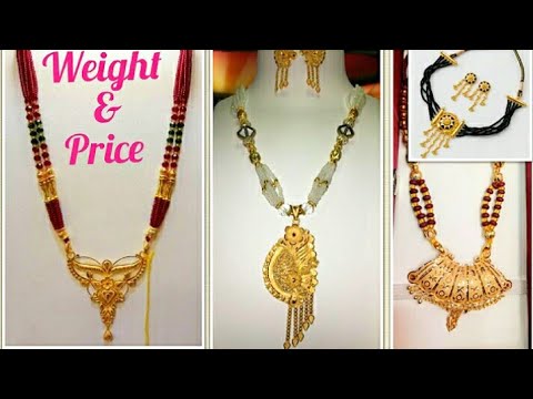 Latest crystal gold pendant collection