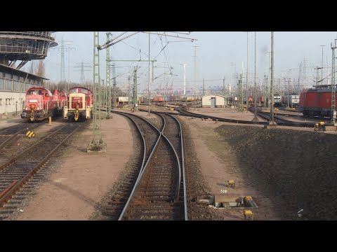 Hamburg Billwerder – Alte Süderelbe | Cab ride Germany | Führerstandsmitfahrt mit BR 187 [02.2023]