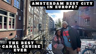 Europe Vlog: First Day in Amsterdam | Walking Tour of City Center | Canal Cruise | Jumbo Supermarkt