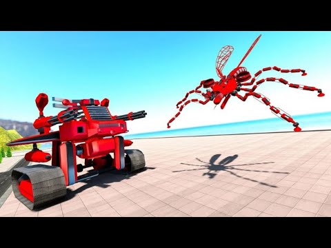 Mosquito Robot Transforming City Rescue Robot Car Android Gameplay