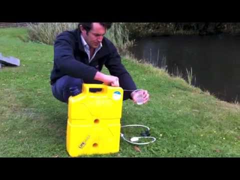 LIFESAVER Jerrycan Shower Attachment Demonstration