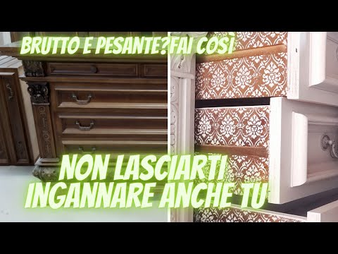 Don't be fooled too, do this and you will transform the ugly piece of furniture into a treasure.