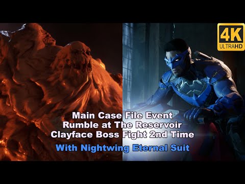 Gotham Knights Deluxe Edition PC Clayface Boss Fight 2nd Time (Nightwing Eternal)