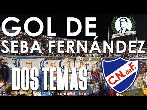 "La primer hinchada del mundo vs Rampla. Gol de Fernández || laabdon.com.uy" Barra: La Banda del Parque • Club: Nacional