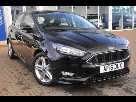 Used Ford Focus 1.0 EcoBoost 125 Zetec S 5dr Panther black 2016