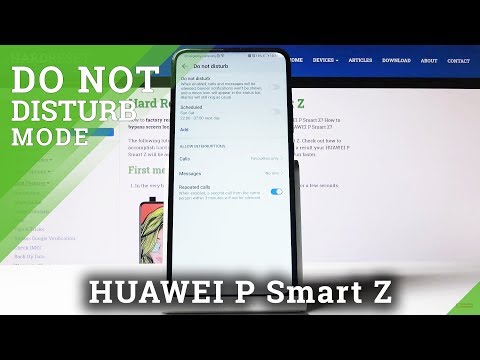 How to Enable Do Not Disturb Mode in HUAWEI P Smart Z