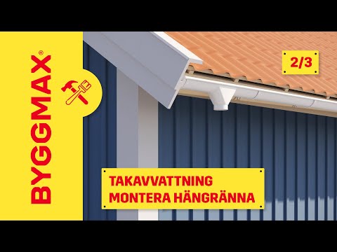 Takavvattning del 2, montera hängränna