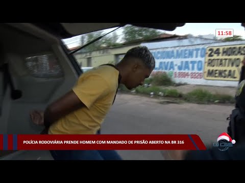 Homem com mandado de prisão em aberto é preso próximo a posto da PRF 19 12 2022