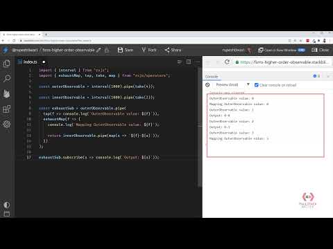 Coding Demo: Exhaust Map RxJS Operator